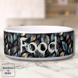Comedero Hojas Botánicas Metálicas Personalizadas Elegantes
