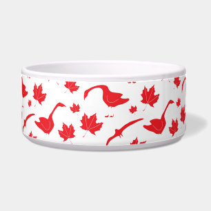 Comedero Hojas Canadá de Geese y Maple - Bandera canadiense