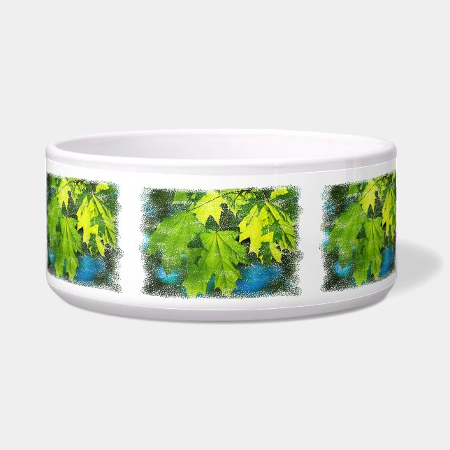 Comedero Hojas de arce verde fresco (Frente)