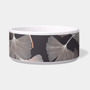 Comedero Hojas de Ginkgo: elegante patrón natural.