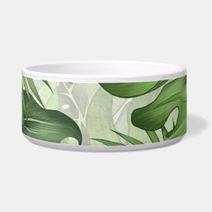 Comedero Hojas de la selva tropical: fondo floral sin solda