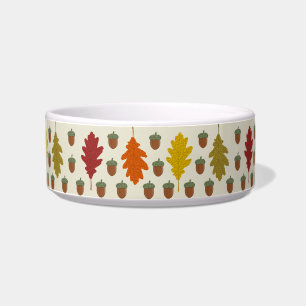 Comedero Hojas de roble y maíz patrón otoño otoño