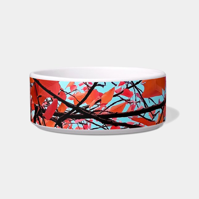 Comedero Hojas rojas (Frente)