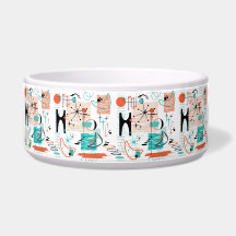 HoJo Retro Ceramic Pet Bowl
