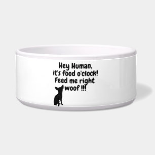 Comedero ¡Hola, Hooman! ¡Es la comida en punto! Funny bowl