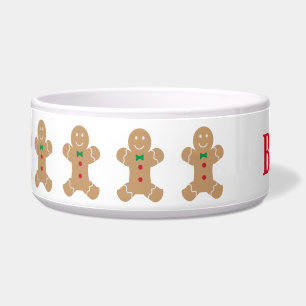 Comedero Hombre de pan de jengibre con nombre personalizado