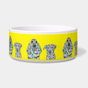Comedero Hound Dog and Labrador Dog Bowl