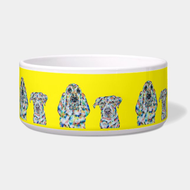 Comedero Hound Dog and Labrador Dog Bowl (Frente)