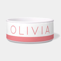 Huelga rosa de coral Nombre personalizado Mascota 
