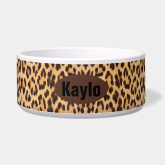 Comedero huella de leopardo de safari silvestre de moda