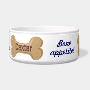 Comedero Hueso de perro caliente de Diggity_Bone