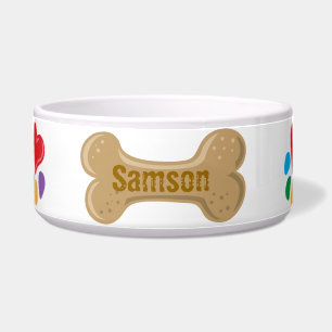 Comedero Hueso de perro personalizado de Animal Lover_Heart