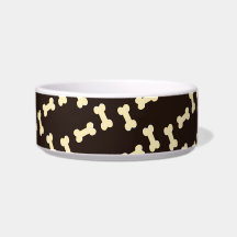 Huesos de perro con un patrón marrón