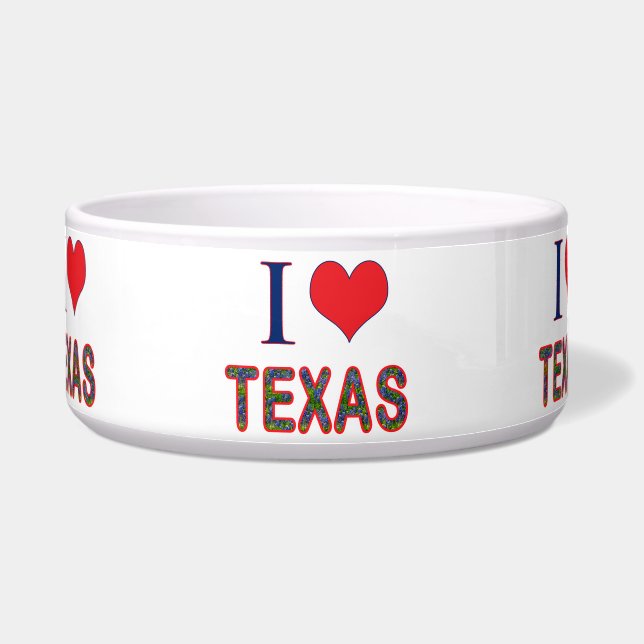 Comedero I (Corazón) Amor Texas Bluebonnet (Frente)