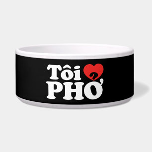 Comedero I Heart (Love) Pho (Tôi + PHỞ) Idioma Vietnamita