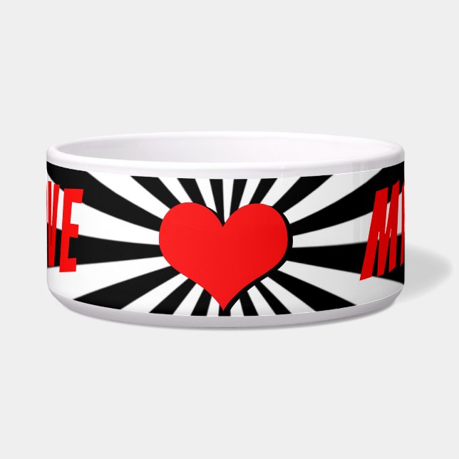 Comedero I love my dog mit Herz (Frente)