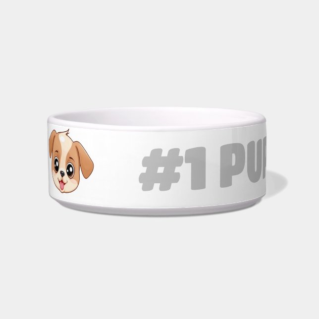 Comedero Idea personalizada de regalo de tazón de perro Mas (Izquierda)