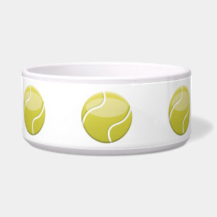 Comedero Ilustracion de bolas de tenis Personalizado verde