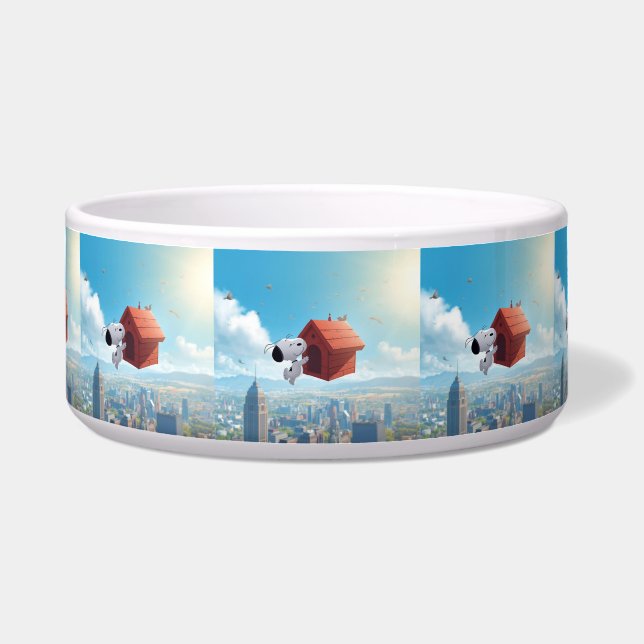 Comedero Ilustración de cómic de la ciudad flotante de Beag (Frente)