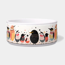 Ilustracion de pájaro con puntos y rayas