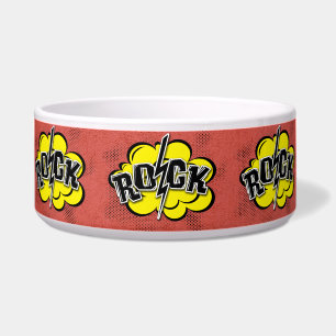 Comedero Ilustracion de rock de estilo cómico