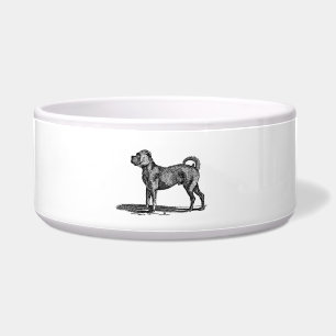 Comedero Ilustracion del perro del barro amasado de los