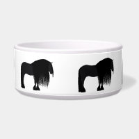 Ilustracion moderno frisón de caballos