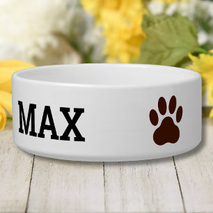 Comedero Imagen Personalizada y Nombre Mascota Mediana