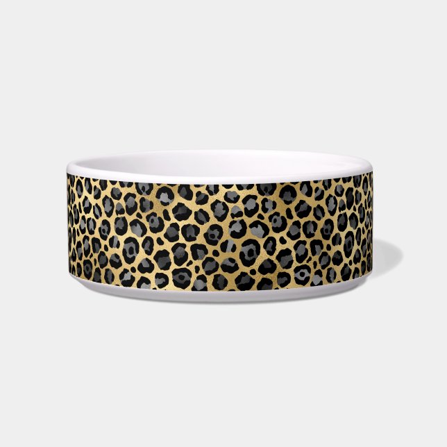 COMEDERO IMPRESIÓN ANIMAL LEOPARD 2 TEMA PET BOWL (Frente)