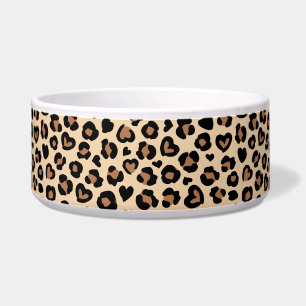 Comedero Impresión animal, leopardo marrón, puntos de chita