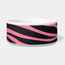 Impresión de animales de cebra rosa y negro