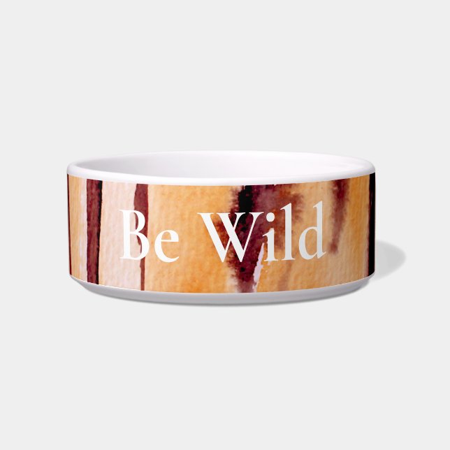 Comedero Impresión de animales de tigre negro naranja (Frente)