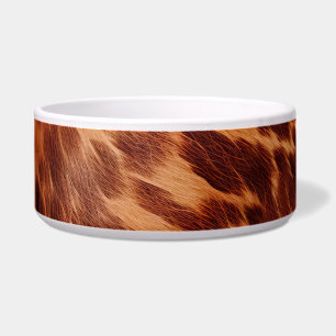 Comedero Impresión de animales Pieles de vaca marrones