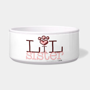 Comedero Impresión de la hoja rosa de la hermana de Lil