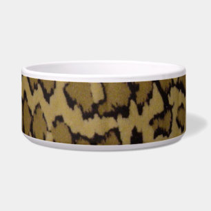 COMEDERO IMPRESIÓN DE LEOPARDO ANIMAL