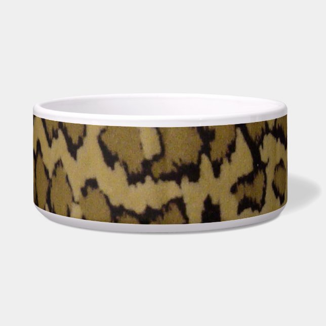 COMEDERO IMPRESIÓN DE LEOPARDO ANIMAL (Frente)