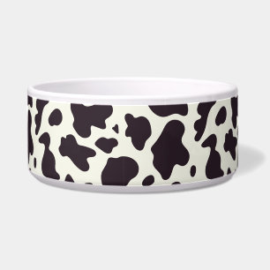 Comedero Impresión de patrones de vaca en blanco y negro