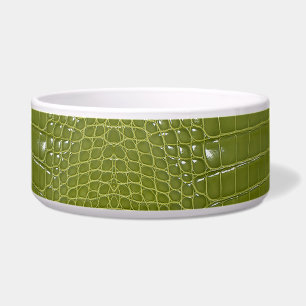 Comedero Impresión de textura del lagarto verde limón