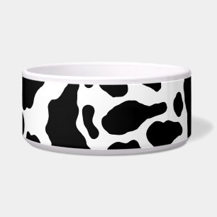 Comedero Impresión de vaca en blanco y negro