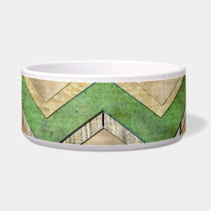 Comedero Impresionante patrón de zigzag chevron fresco