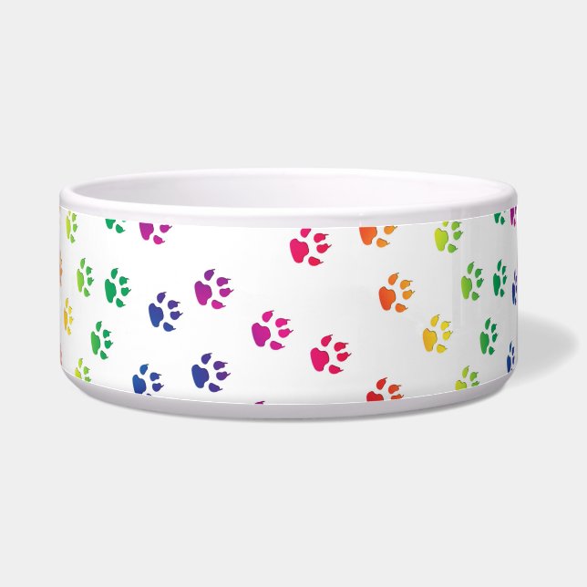 Comedero Impresiones coloridas de la pata (Derecha)