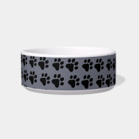 Impresiones de la pata de gato/perro -fondo gris