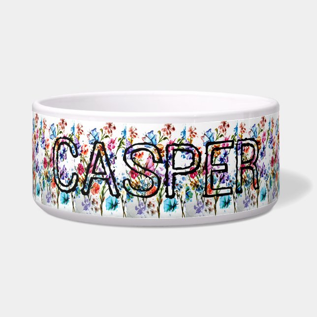 COMEDERO IMPRESIONES DE PAW | GRANDES BOWL DE PET (Frente)