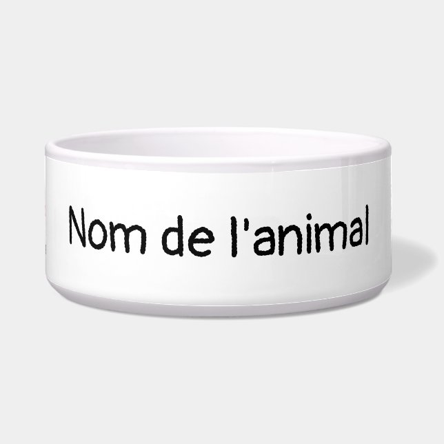 Comedero Imprimir sus diseños en línea DIY Francés (Frente)