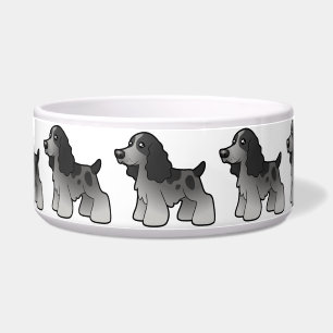 Comedero Inglés cocker spaniel del dibujo animado