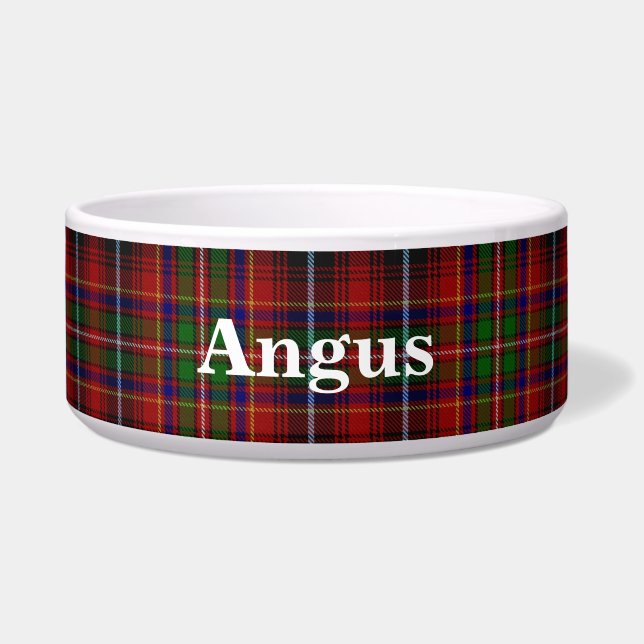 Comedero Innes Clan Personalizado Tartan Bowl (Frente)