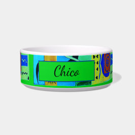 Comedero Inspiración abstracta verde moderna de los matismo