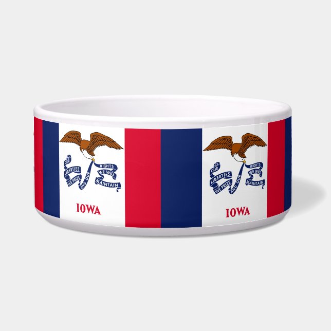 Comedero Iowa State Flag Pet Bowl (Frente)