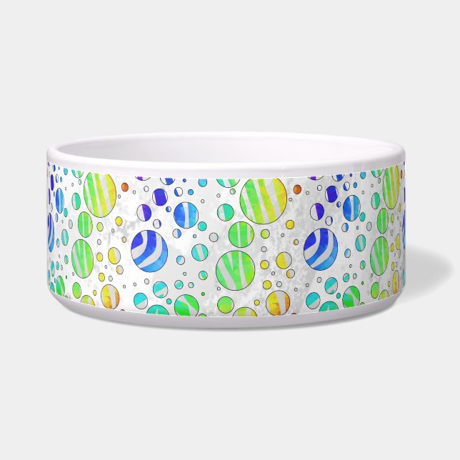 Comedero Iris cebra e impresión blanca (Derecha)