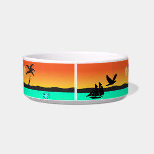 Comedero Island Sunset Pet Bowl